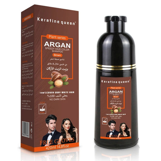 Keratin queen hair dye shampoo