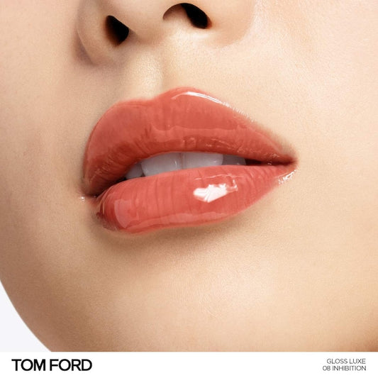 TOM FORD Gloss Luxe Lip Gloss #08 inhibition- warm tawny